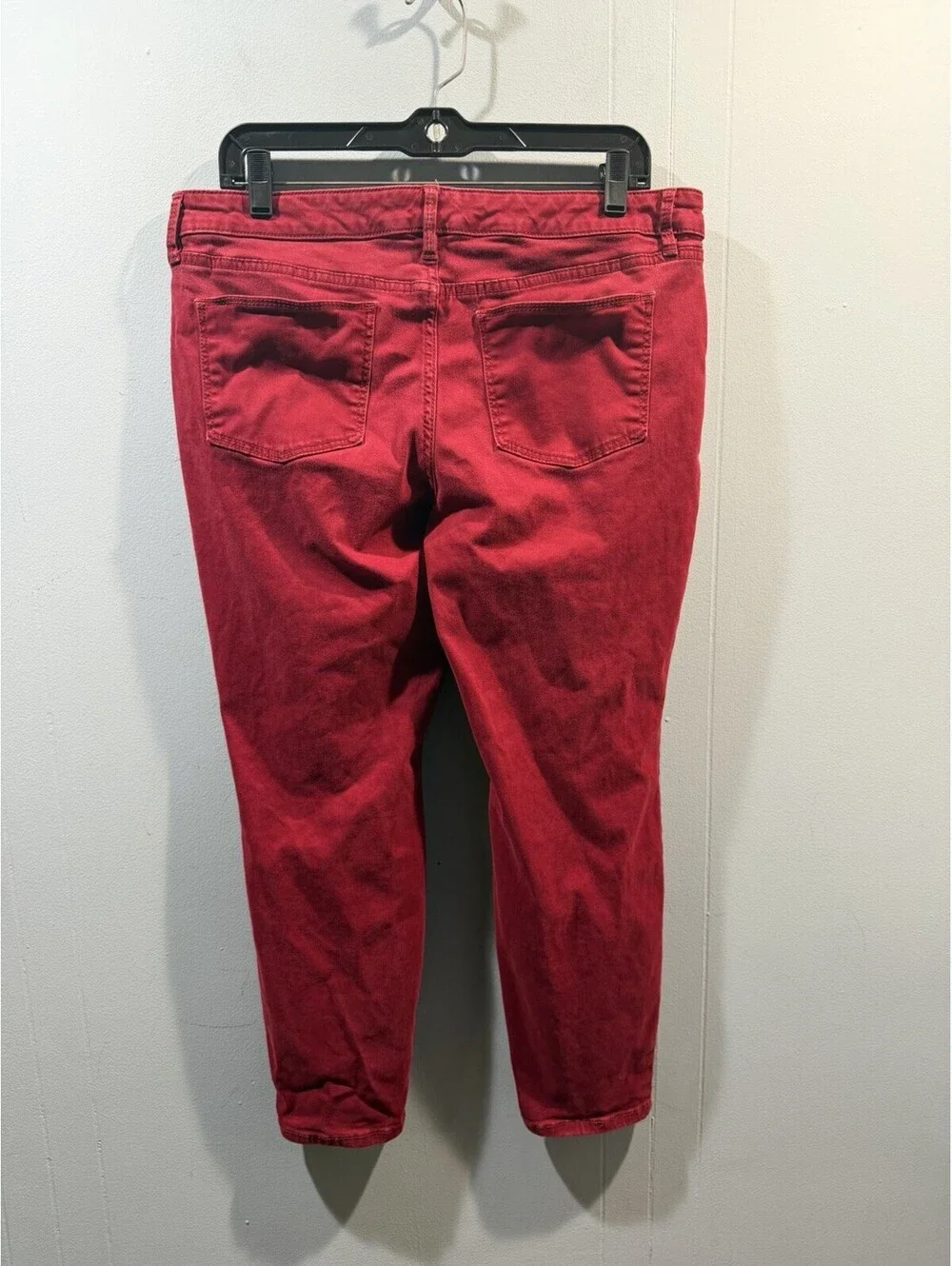 Womens The Limited Burgundy Jeans Size 14 Short